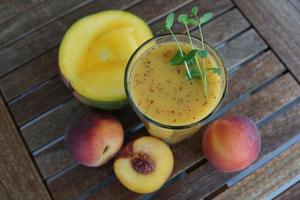 Smoothie on the table photo