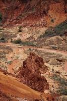 Red stone formations in the Tsingy Rouge Reserve photo