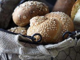 Fresh baked bread photo