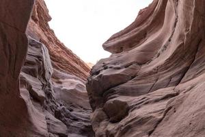 Red canyon view from below photo