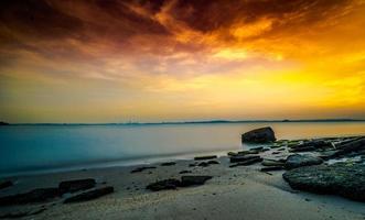 vista de la playa de singapur foto