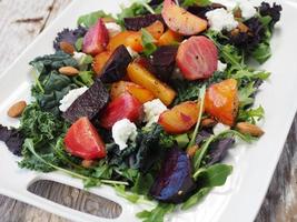 Side view of beet salad  photo