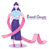 Breast Cancer Awareness Month Design vector