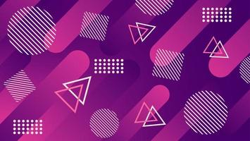 Purple and pink, abstract, Memphis-style background vector