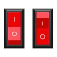 Switch buttons isolated vector