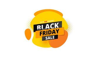 Black Friday sale banner with abstract fluid art on white vector