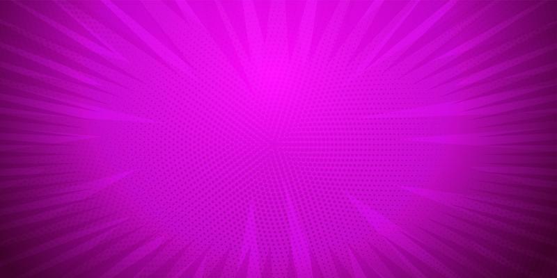 Purple color, Comic book pop art strip radial backdrop