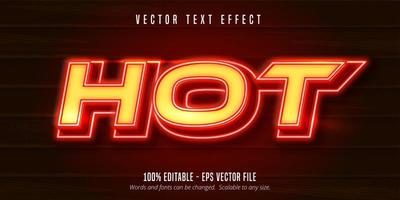 Editable text effect - very hot style