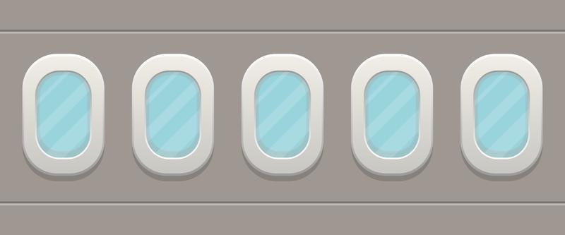 Airplane windows design