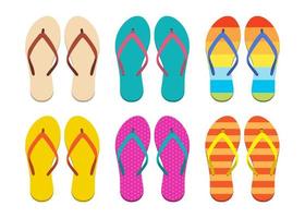 Flip flops set  vector