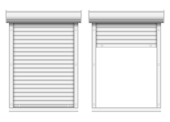 Windows with blind roller 