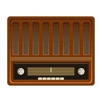 Old vintage radio  vector