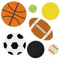 Set of sport balls  vector