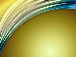 Gold, abstract curve background vector