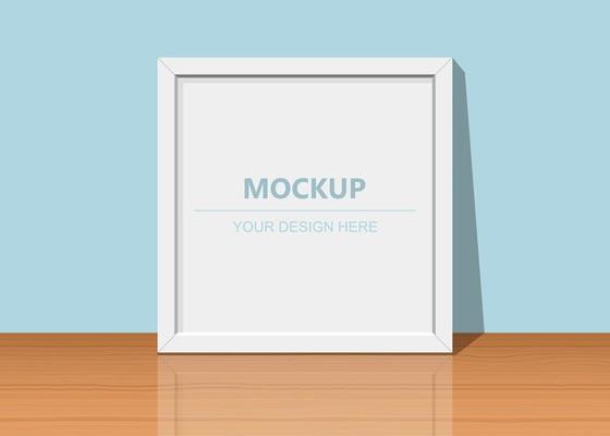 Realistic photo frame mock up 