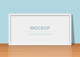 Realistic photo frame mock up  vector