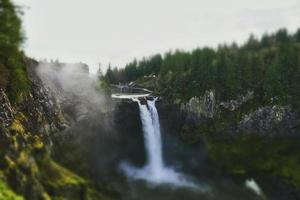 Tilt shift waterfall photo