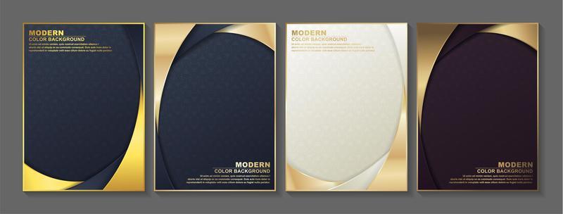 Gold Rounded Border Cover Set