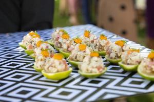 Catered gourmet food photo