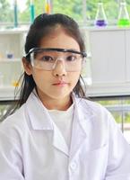 Child scientist in lab photo