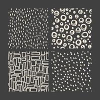 Hand drawn doodle pattern collection vector