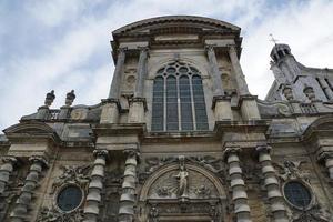 The facade of the Le Havre Cathedral photo