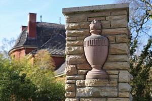 Column at a cemetery  photo