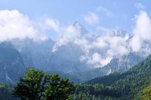 Alpine mountain landscape photo