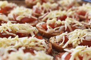 tostadas vegetarianas caseras foto