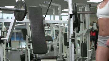 Gym workout video