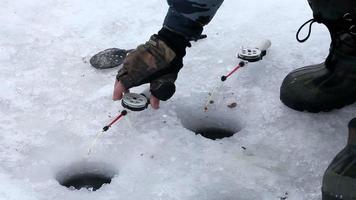 ice fishing video