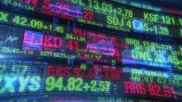 aktiemarknad tickers - digital data display bakgrund video