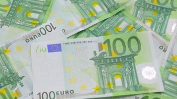 bankbiljetten van honderd euro video