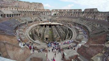 Colosseum interior Rome Italy video