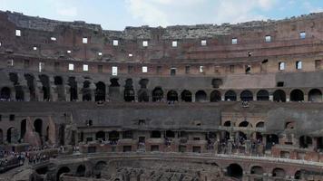 Coliseo interior Roma Italia video
