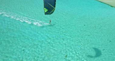 Aerial View Kiteboarding video