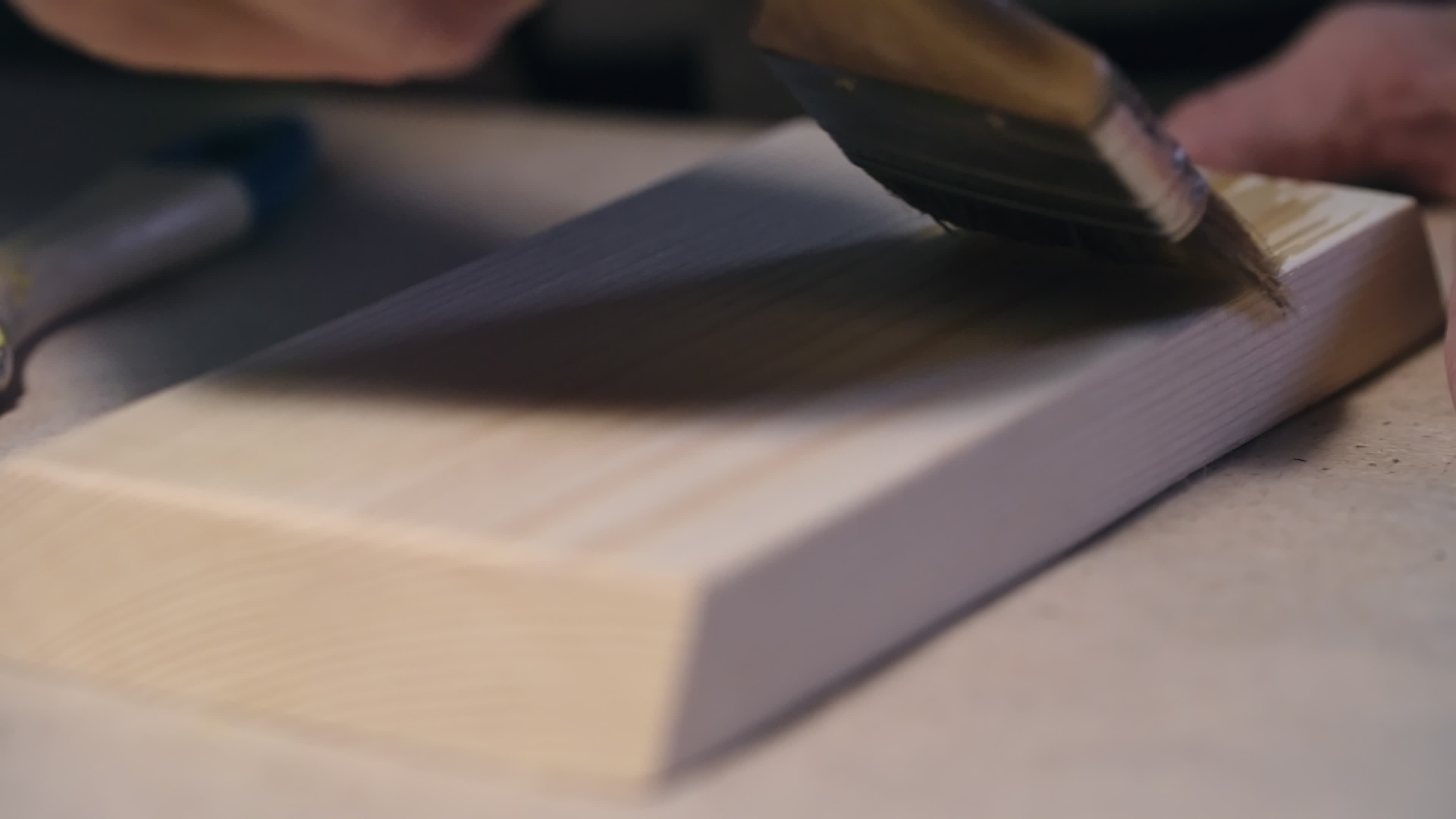 Applying varnish to wood 1287536 Stock Video at Vecteezy