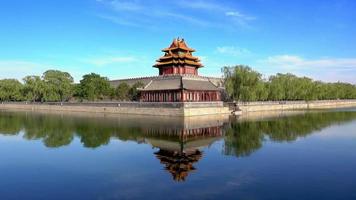 Eckturm im Kaiserpalast in Peking, China video