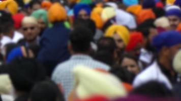 Menge unscharf Sikh-Zeremonie