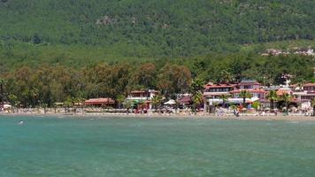 akyaka, turquia, praia, solário, vida diária destino de viagem de verão video