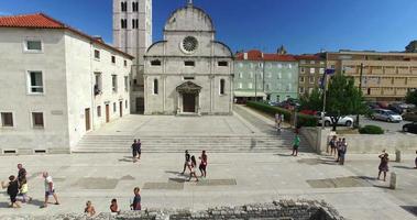 Iglesia y monasterio de Santa María en Zadar, Croacia video