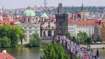 Charles Bridge und Castle View Prag video