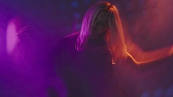 Female DJ at Party in Nightclub video