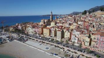 Village of Menton on the French Riviera, France