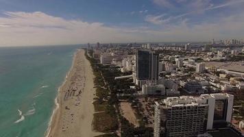 Aerial Miami Beach Florida video