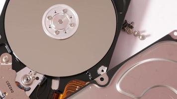Inside hard drive disk