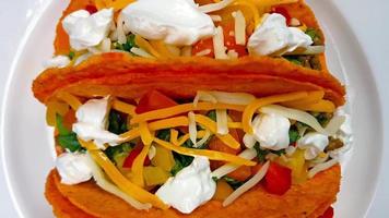 délicieux tacos bouchent 4k video