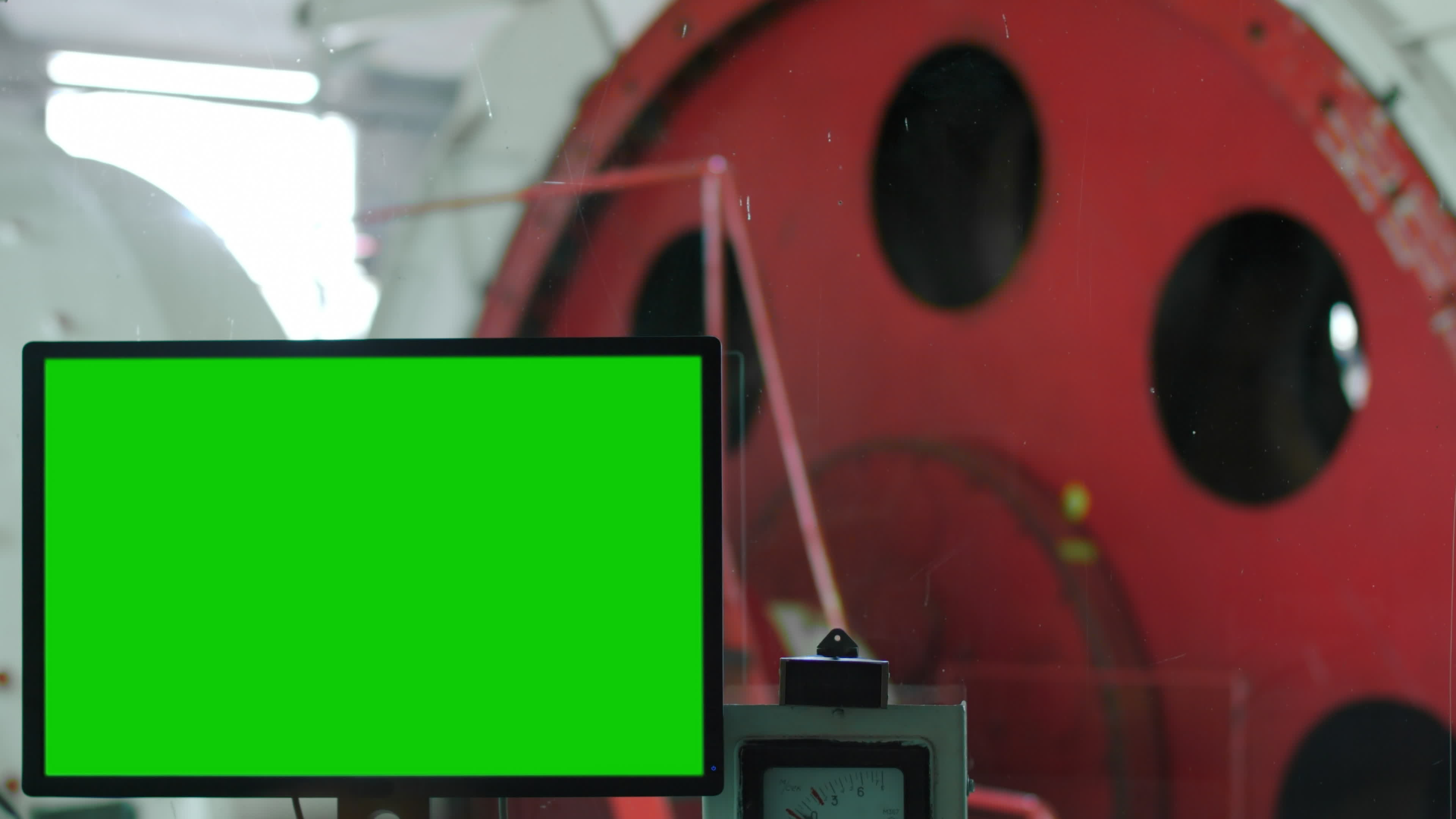 Display with mine winch drum on background 1291663 Stock Video at Vecteezy