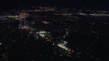 luchtfoto van Washington tijdens de nacht video