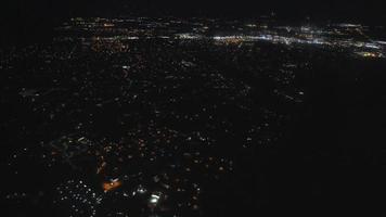 washington aerial view druing the night video